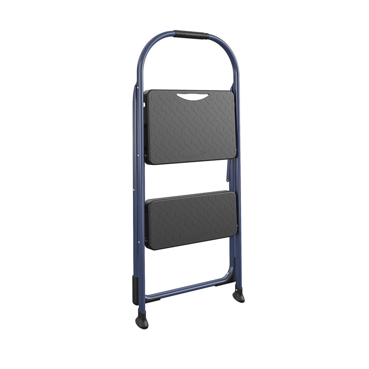 Cosco two step big step folding step stool with rubber hand online grip